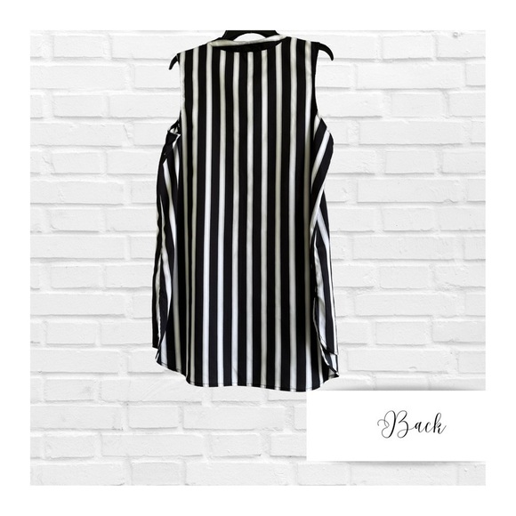 Vintage Chadwick’s of Boston Striped Sleeveless Tunic Tank Top Women’s Large - Picture 2 of 7